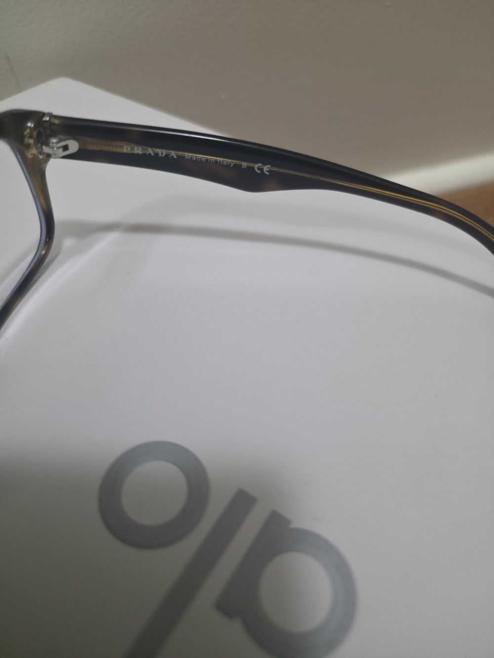 Prada Black Rectangular Optical Glasses - Picture 9 of 9